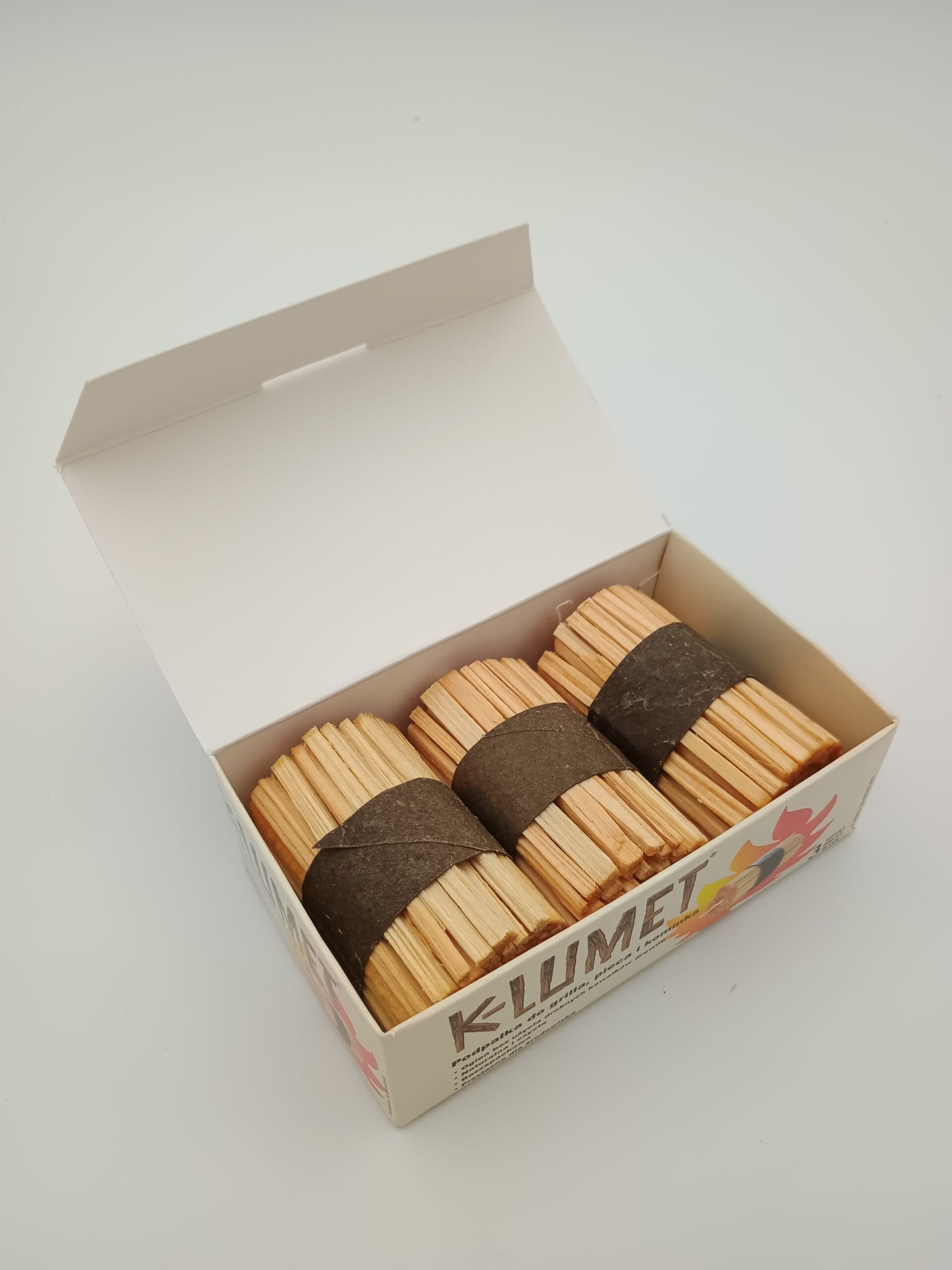 Pudełko z 3 sztukami podpałki K-Lumet