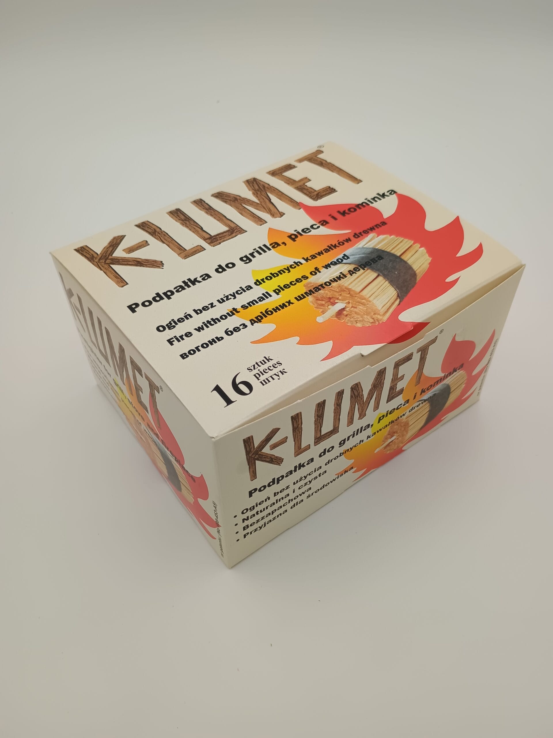 16 sztuk podpałki K-Lumet w pudełku